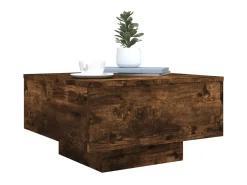 Mesa de centro 55x55x31 cm derivados de madeira carvalho fumado PT601754^ Mesa De Centro
