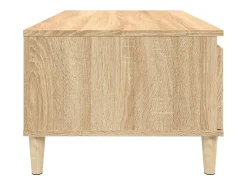 Mesa De Centro|vidaxl Mesa de centro 90x50x36,5 cm derivados madeira carvalho sonoma Natural claro