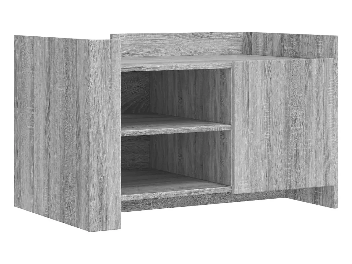 Discount Mesa de centro 80x50x50 cm derivados de madeira sonoma PT189148 Cinzento