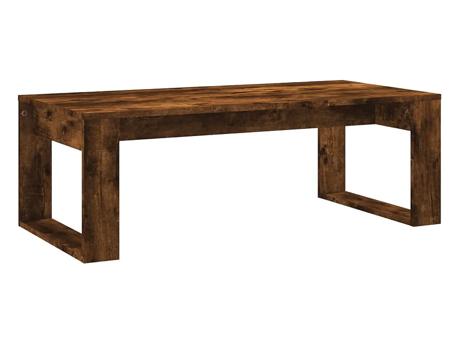 Outlet vidaxl Mesa de centro 102x50x35 cm derivados madeira carvalho fumado Natural claro