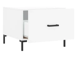 Discount vidaxl Mesa de centro 50x50x40 cm derivados de madeira Branco