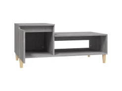 Mesa De Centro* Mesa de centro 100x50x45 cm derivados madeira sonoma PT170512 Cinzento