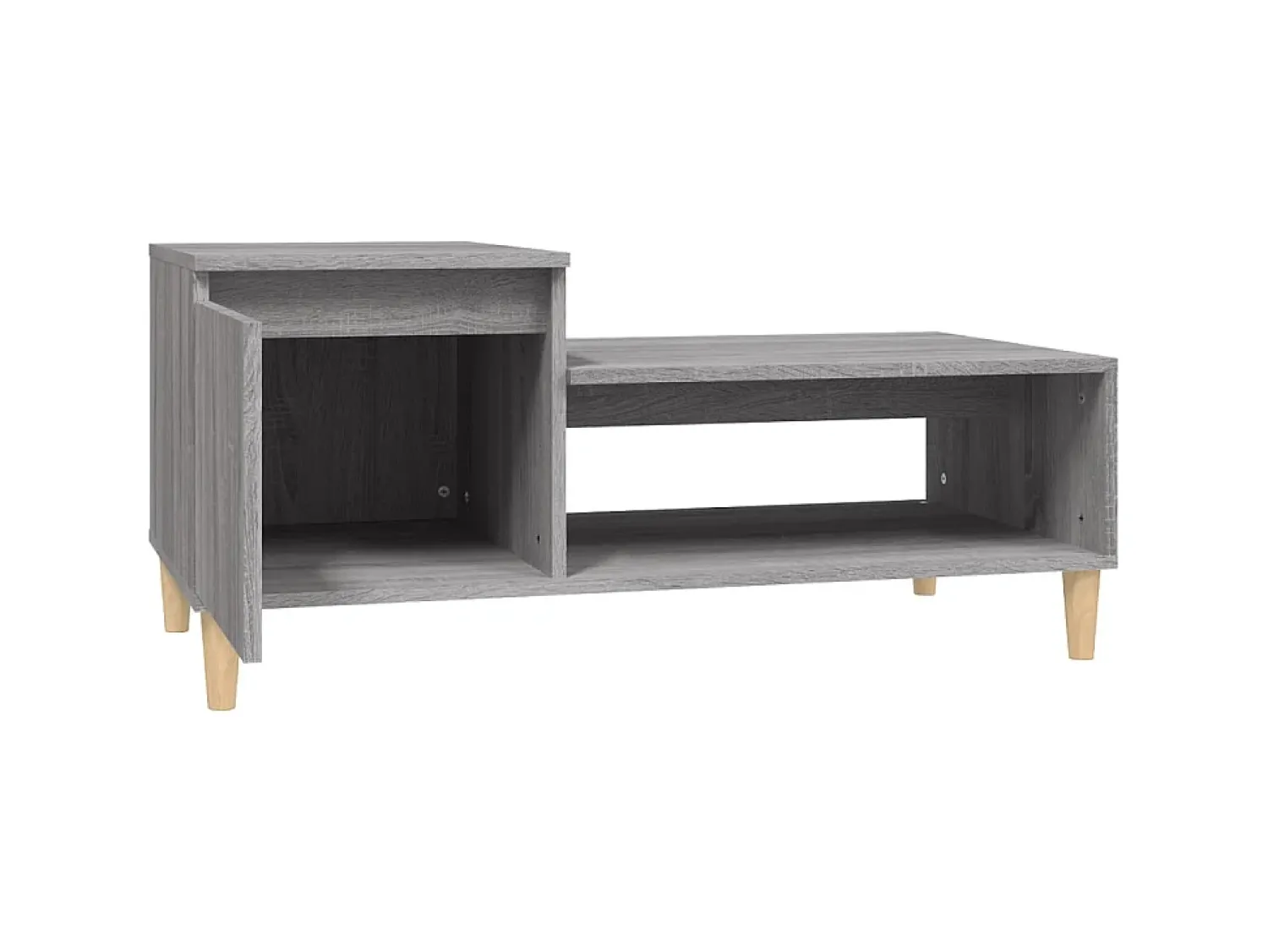 Mesa De Centro* Mesa de centro 100x50x45 cm derivados madeira sonoma PT170512 Cinzento