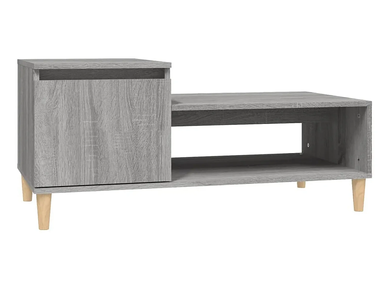 Mesa De Centro* Mesa de centro 100x50x45 cm derivados madeira sonoma PT170512 Cinzento