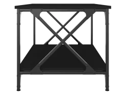 Hot Mesa de centro 80x50x45 cm derivados de madeira/ferro PT991965 Preto