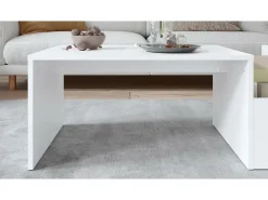 Mesa De Centro*vidaxl Mesa de centro 90x45x35 cm derivados de madeira Branco