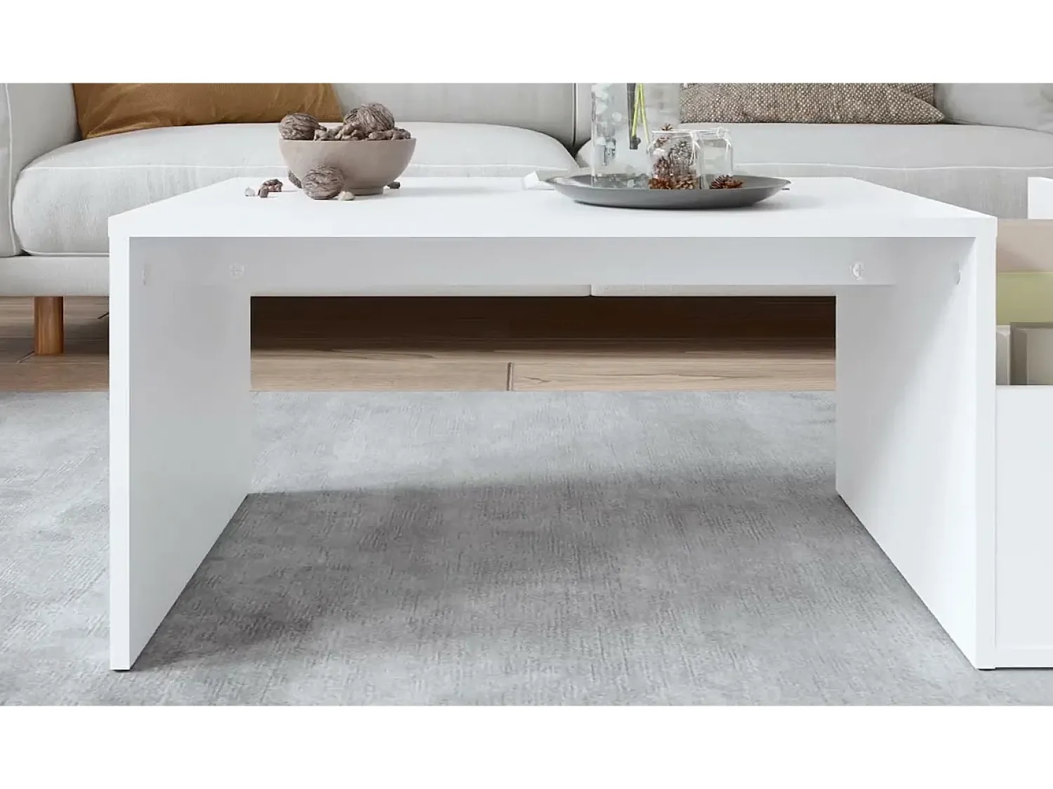 Mesa De Centro*vidaxl Mesa de centro 90x45x35 cm derivados de madeira Branco