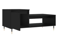 Mesa De Centro*vidaxl Mesa de centro 100x50x45 cm derivados de madeira Preto