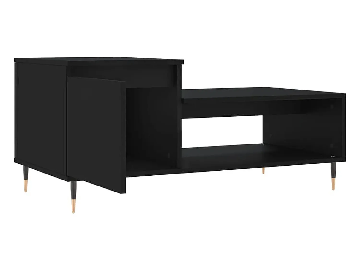 Mesa De Centro*vidaxl Mesa de centro 100x50x45 cm derivados de madeira Preto