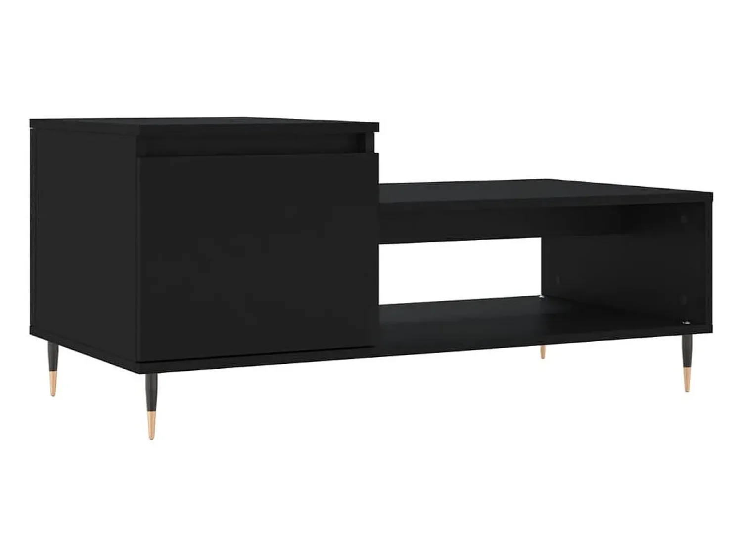 Mesa De Centro*vidaxl Mesa de centro 100x50x45 cm derivados de madeira Preto