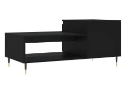 Mesa De Centro*vidaxl Mesa de centro 100x50x45 cm derivados de madeira Preto