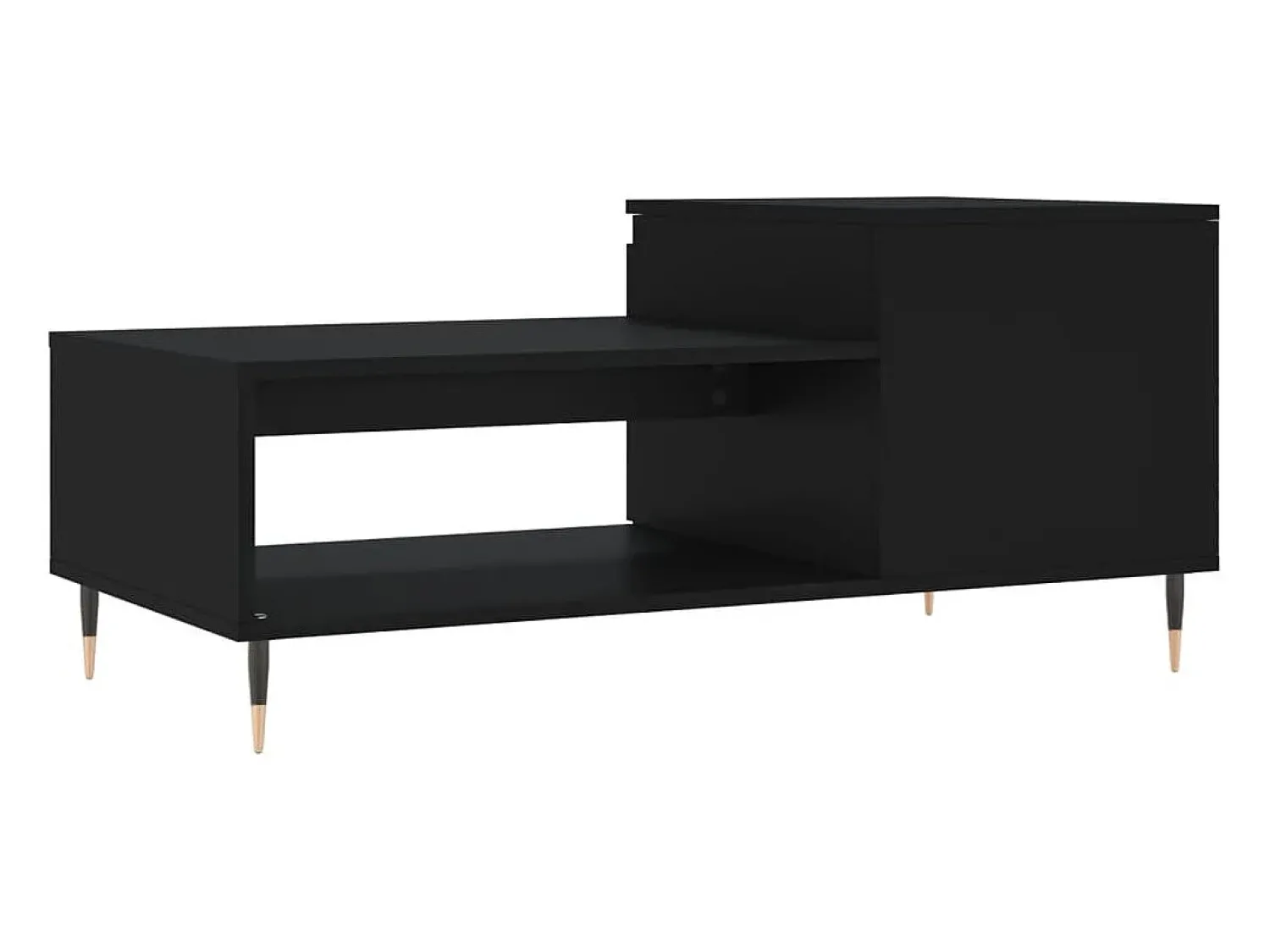 Mesa De Centro*vidaxl Mesa de centro 100x50x45 cm derivados de madeira Preto