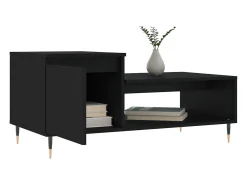 Mesa De Centro*vidaxl Mesa de centro 100x50x45 cm derivados de madeira Preto