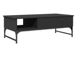 Discount Mesa de centro 100x50x35 cm derivados de madeira/metal PT300935 Preto