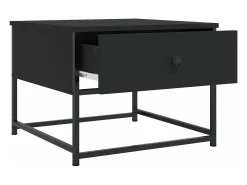 Mesa De Centro*vidaxl Mesa de centro 51x51x40 cm derivados de madeira Preto