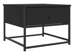 Mesa De Centro*vidaxl Mesa de centro 51x51x40 cm derivados de madeira Preto