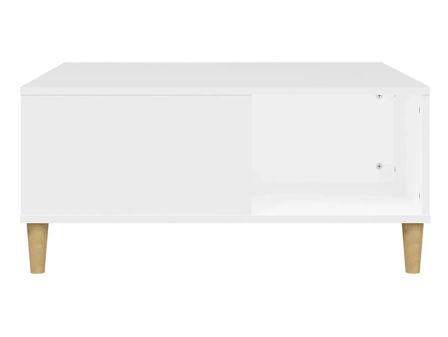 Mesa De Centro| Mesa de centro 80x80x36,5 cm derivados de madeira PT358850 Branco