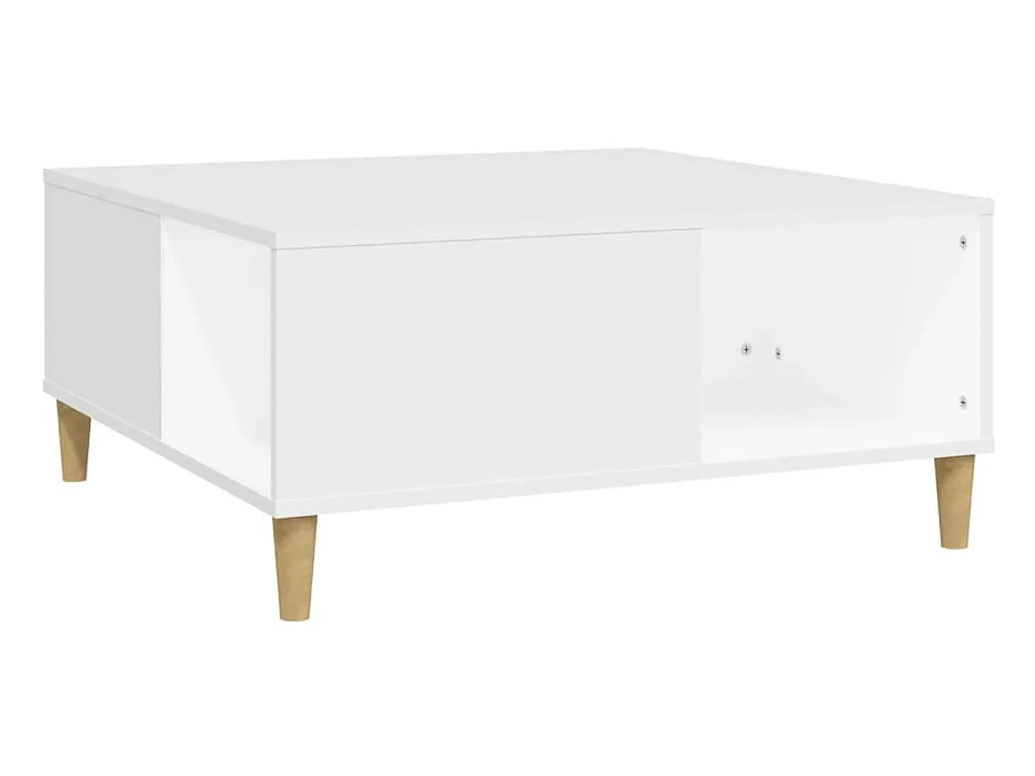 Mesa De Centro| Mesa de centro 80x80x36,5 cm derivados de madeira PT358850 Branco