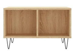 New Mesa de centro 60x50x36,5 cm derivados madeira carvalho sonoma PT452837 Castanho