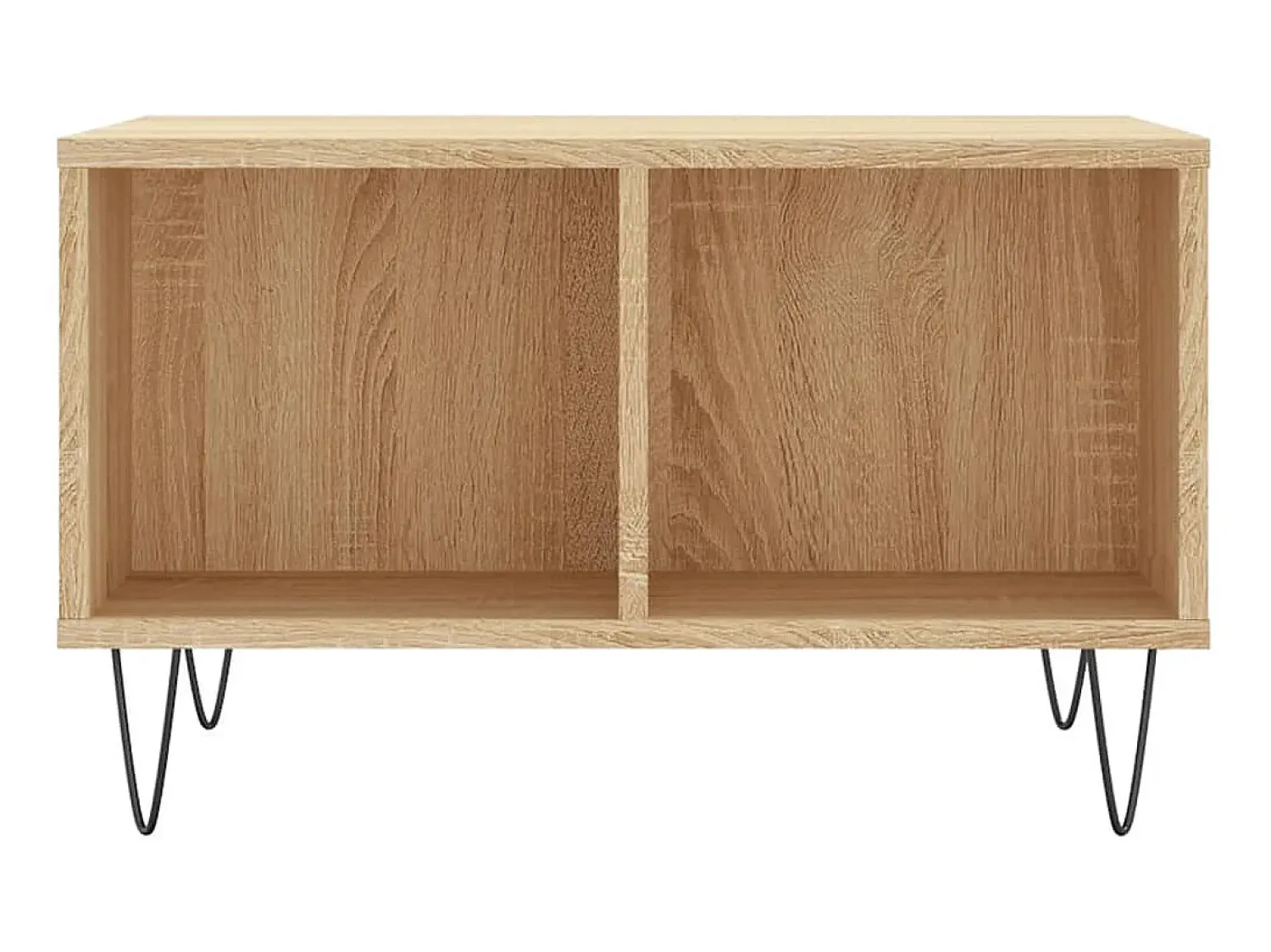 New Mesa de centro 60x50x36,5 cm derivados madeira carvalho sonoma PT452837 Castanho