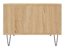 New Mesa de centro 60x50x36,5 cm derivados madeira carvalho sonoma PT452837 Castanho