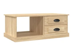 Mesa De Centro* Mesa de centro 90x50x35 cm derivados madeira carvalho sonoma PT167880 Castanho