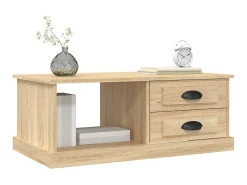 Mesa De Centro* Mesa de centro 90x50x35 cm derivados madeira carvalho sonoma PT167880 Castanho