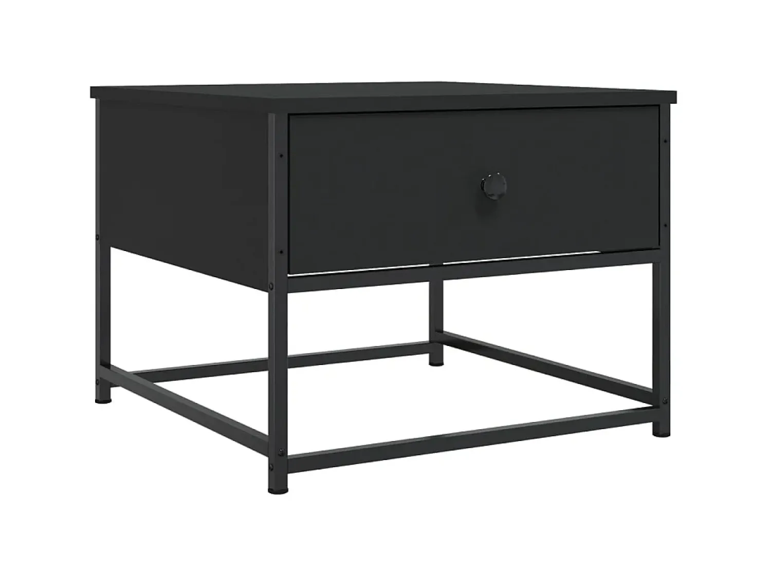 Discount Mesa de centro 51x51x40 cm derivados de madeira PT793215 Preto