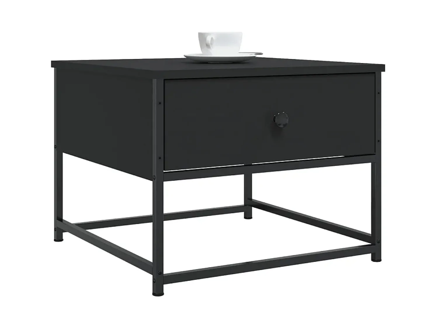 Discount Mesa de centro 51x51x40 cm derivados de madeira PT793215 Preto