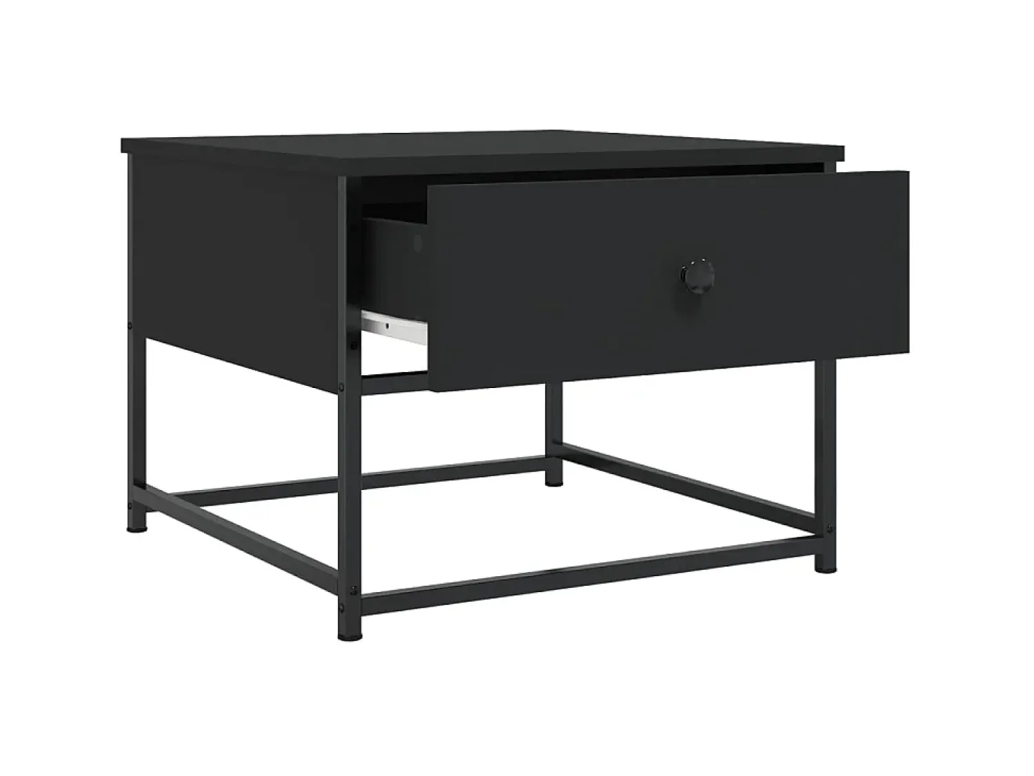 Discount Mesa de centro 51x51x40 cm derivados de madeira PT793215 Preto
