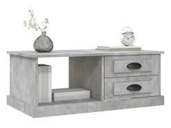 vidaxl Mesa de centro 90x50x35 cm derivados madeira cimento^ Mesa De Centro