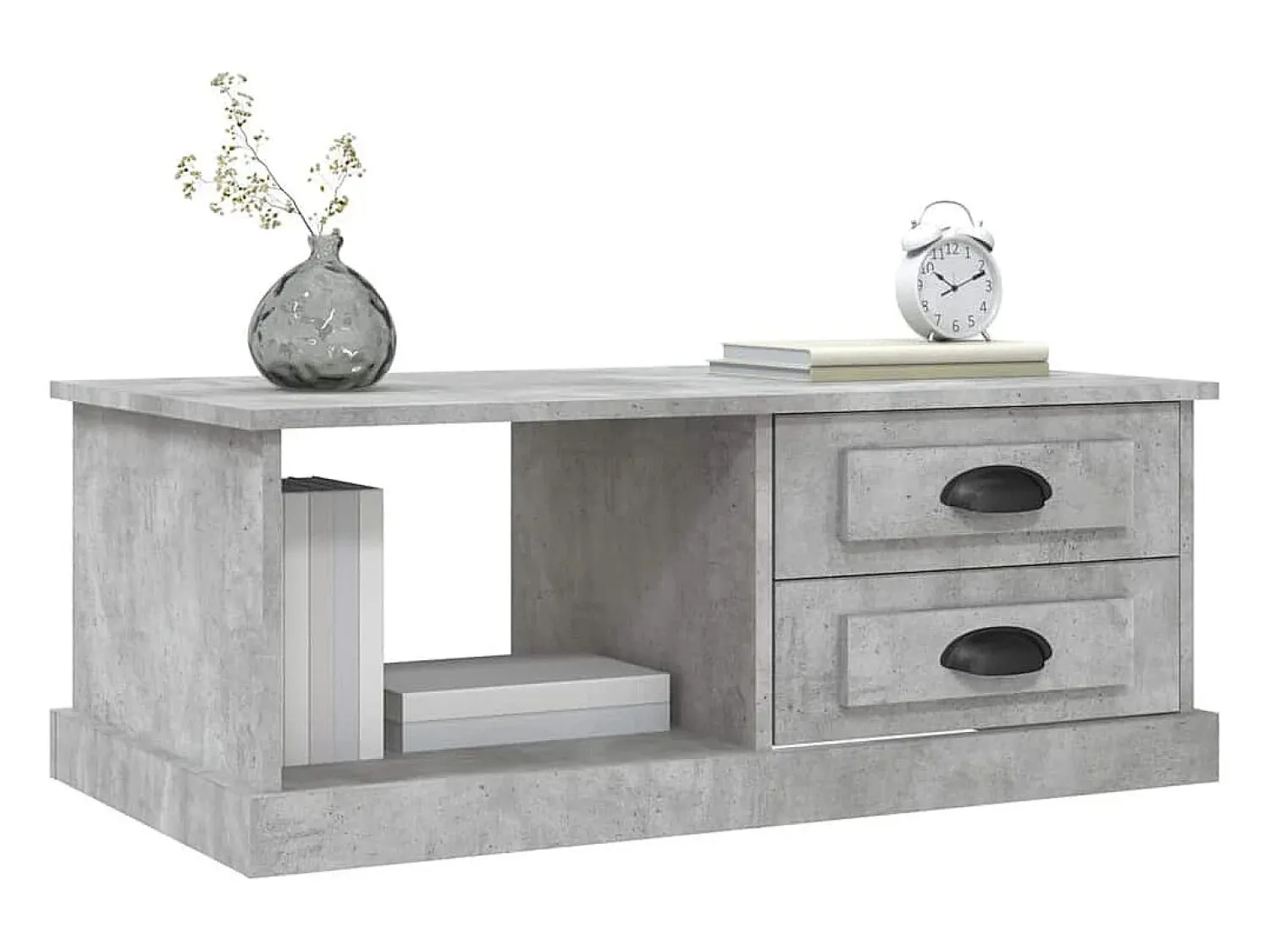 vidaxl Mesa de centro 90x50x35 cm derivados madeira cimento^ Mesa De Centro