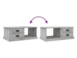 vidaxl Mesa de centro 90x50x35 cm derivados madeira cimento^ Mesa De Centro
