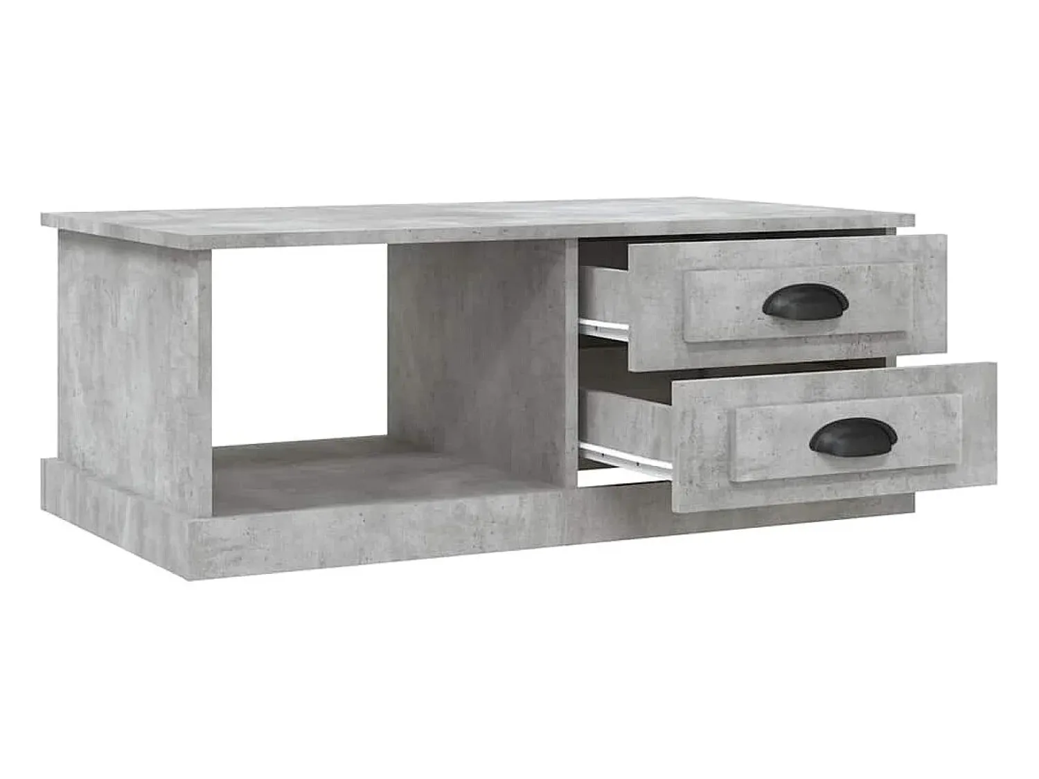 vidaxl Mesa de centro 90x50x35 cm derivados madeira cimento^ Mesa De Centro