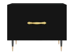Mesa De Centro* Mesa de centro 50x50x40 cm derivados de madeira PT674370 Preto