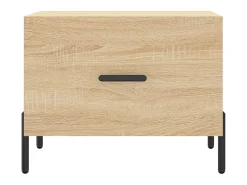 Mesa De Centro| Mesa de centro 50x50x40 cm derivados de madeira carvalho sonoma PT368012 Castanho
