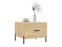 Mesa De Centro| Mesa de centro 50x50x40 cm derivados de madeira carvalho sonoma PT368012 Castanho