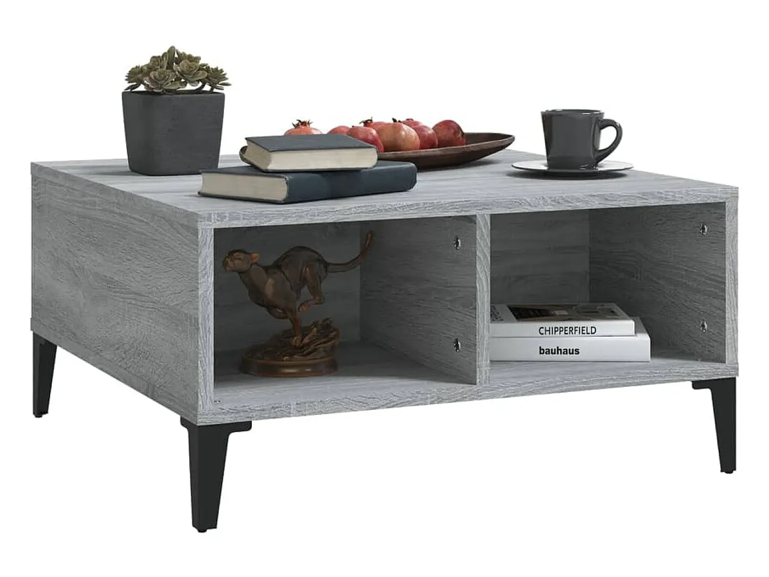vidaxl Mesa de centro 60x60x30 cm derivados de madeira sonoma^ Mesa De Centro
