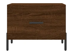 Mesa de centro 50x50x40 cm derivados madeira carvalho PT145888 Castanho