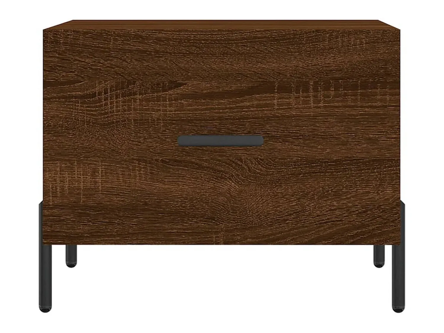 Mesa de centro 50x50x40 cm derivados madeira carvalho PT145888 Castanho