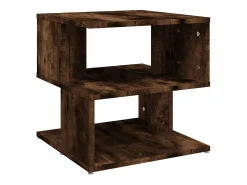 Mesa De Centro* Mesa de centro 40x40x40 cm derivados de madeira carvalho fumado PT133183 Castanho