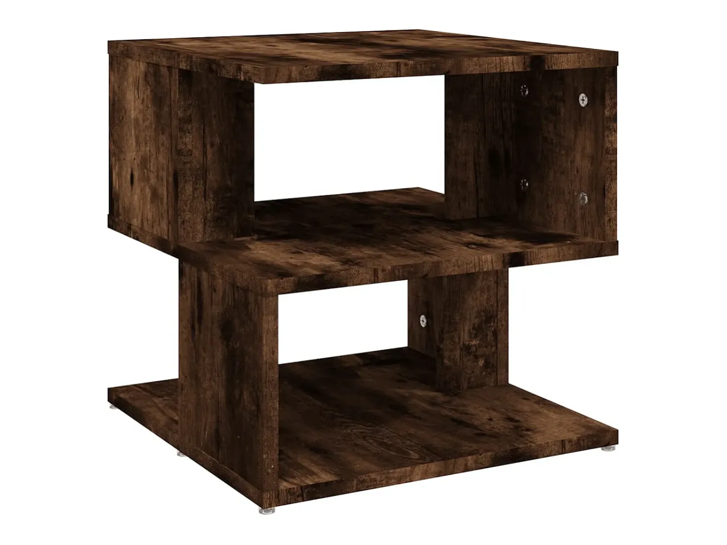 Mesa De Centro* Mesa de centro 40x40x40 cm derivados de madeira carvalho fumado PT133183 Castanho