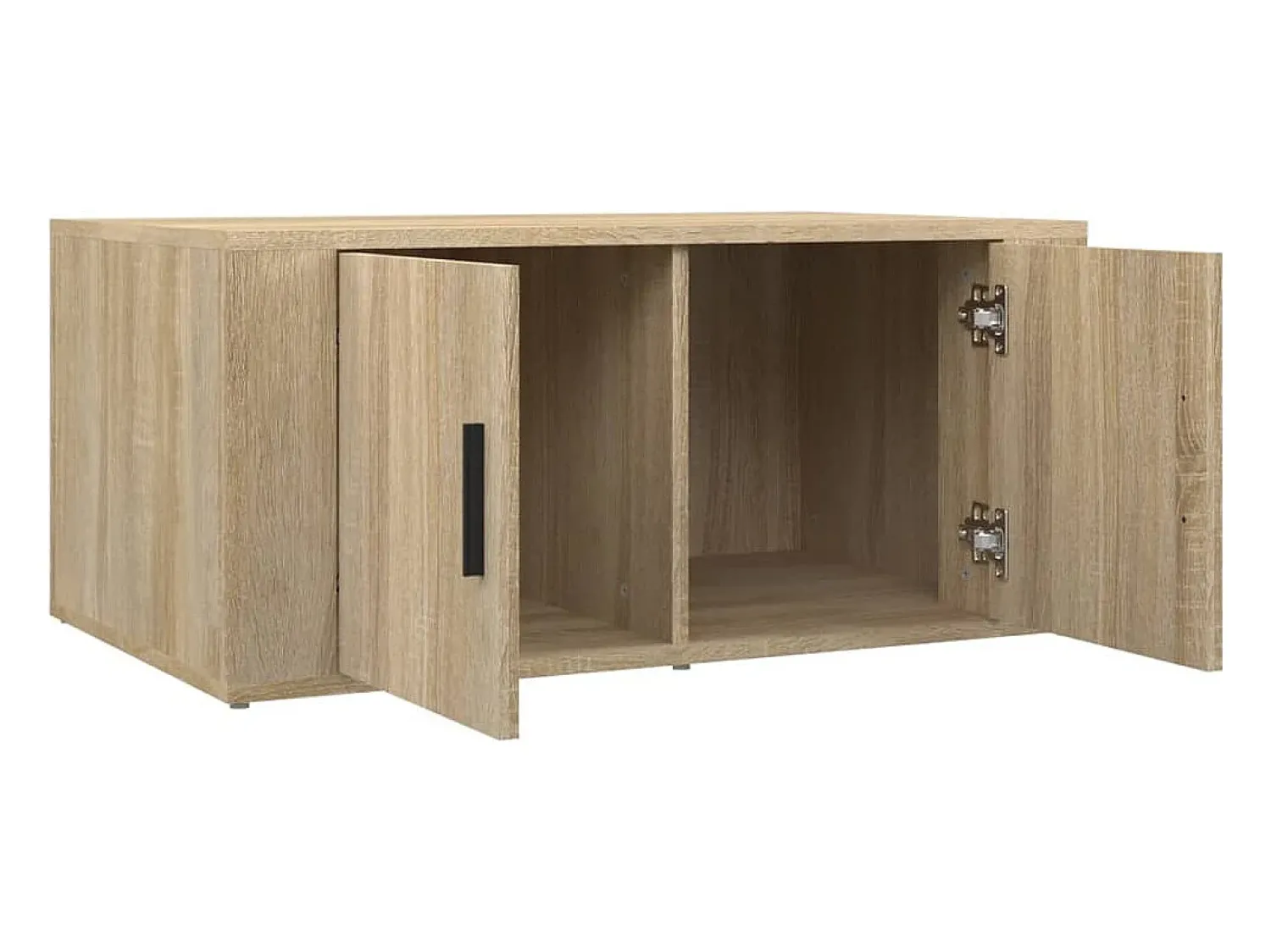 vidaxl Mesa de centro 80x50x36 cm derivados madeira carvalho sonoma^ Mesa De Centro