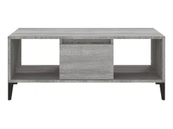 Mesa De Centro* Mesa de centro 90x50x36,5 cm derivados madeira sonoma PT468246 Cinzento