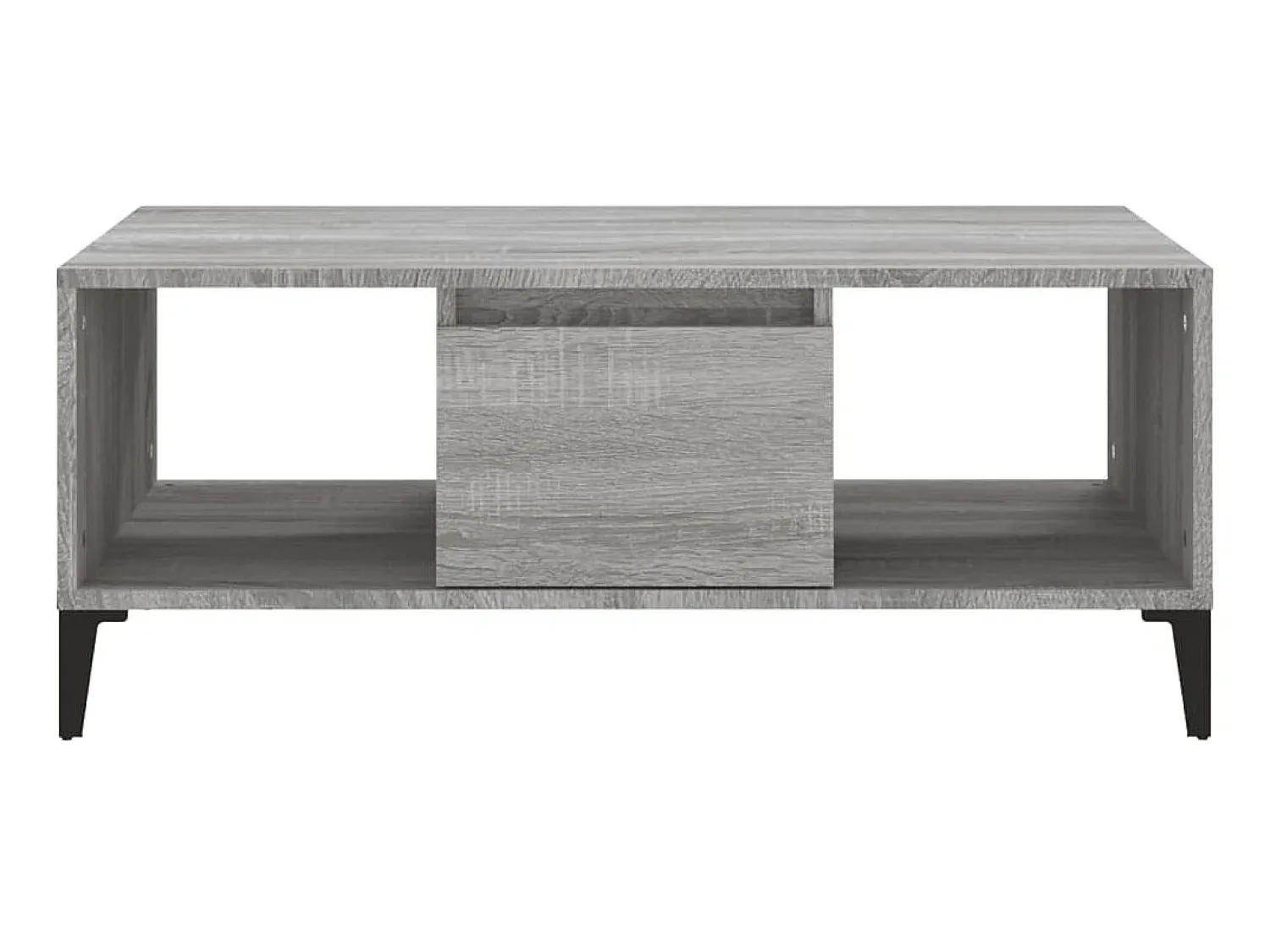 Mesa De Centro* Mesa de centro 90x50x36,5 cm derivados madeira sonoma PT468246 Cinzento