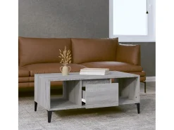Mesa De Centro* Mesa de centro 90x50x36,5 cm derivados madeira sonoma PT468246 Cinzento