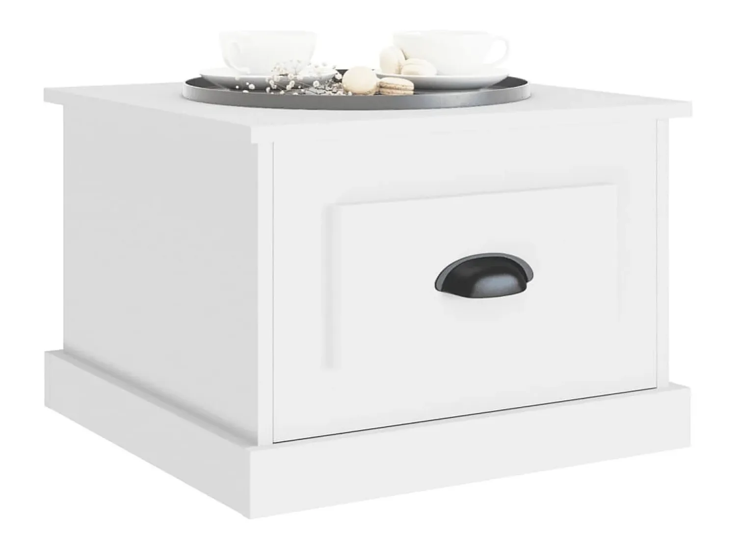 Discount Mesa de centro 50x50x35 cm derivados madeira PT774681 Branco