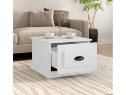 Discount Mesa de centro 50x50x35 cm derivados madeira PT774681 Branco