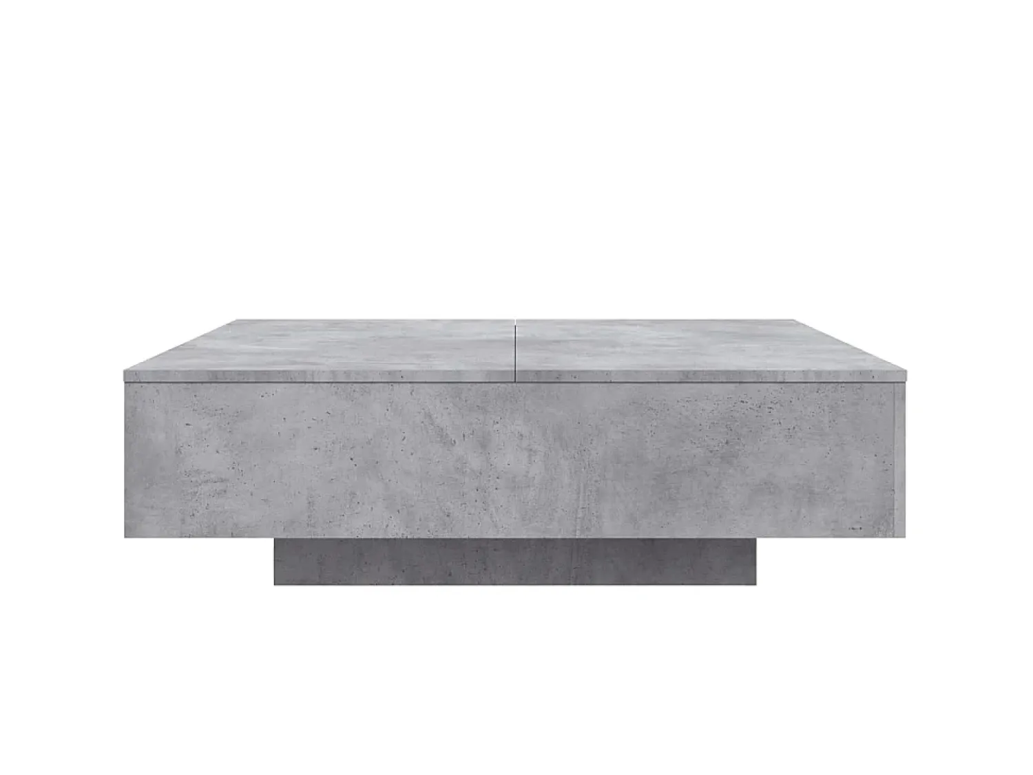 New Mesa de centro 100x100x31 cm derivados de madeira cinza-cimento PT665816 Cinzento