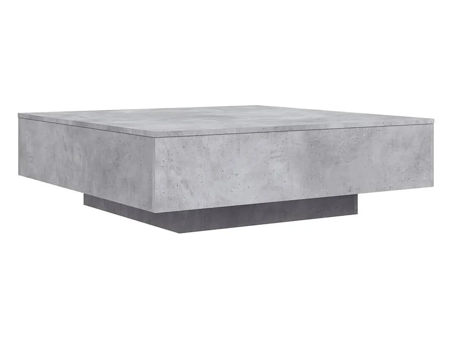 New Mesa de centro 100x100x31 cm derivados de madeira cinza-cimento PT665816 Cinzento